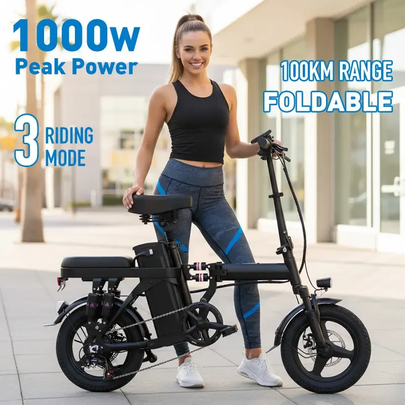 VoltRide vouw-e-bike met 1000W piekvermogen